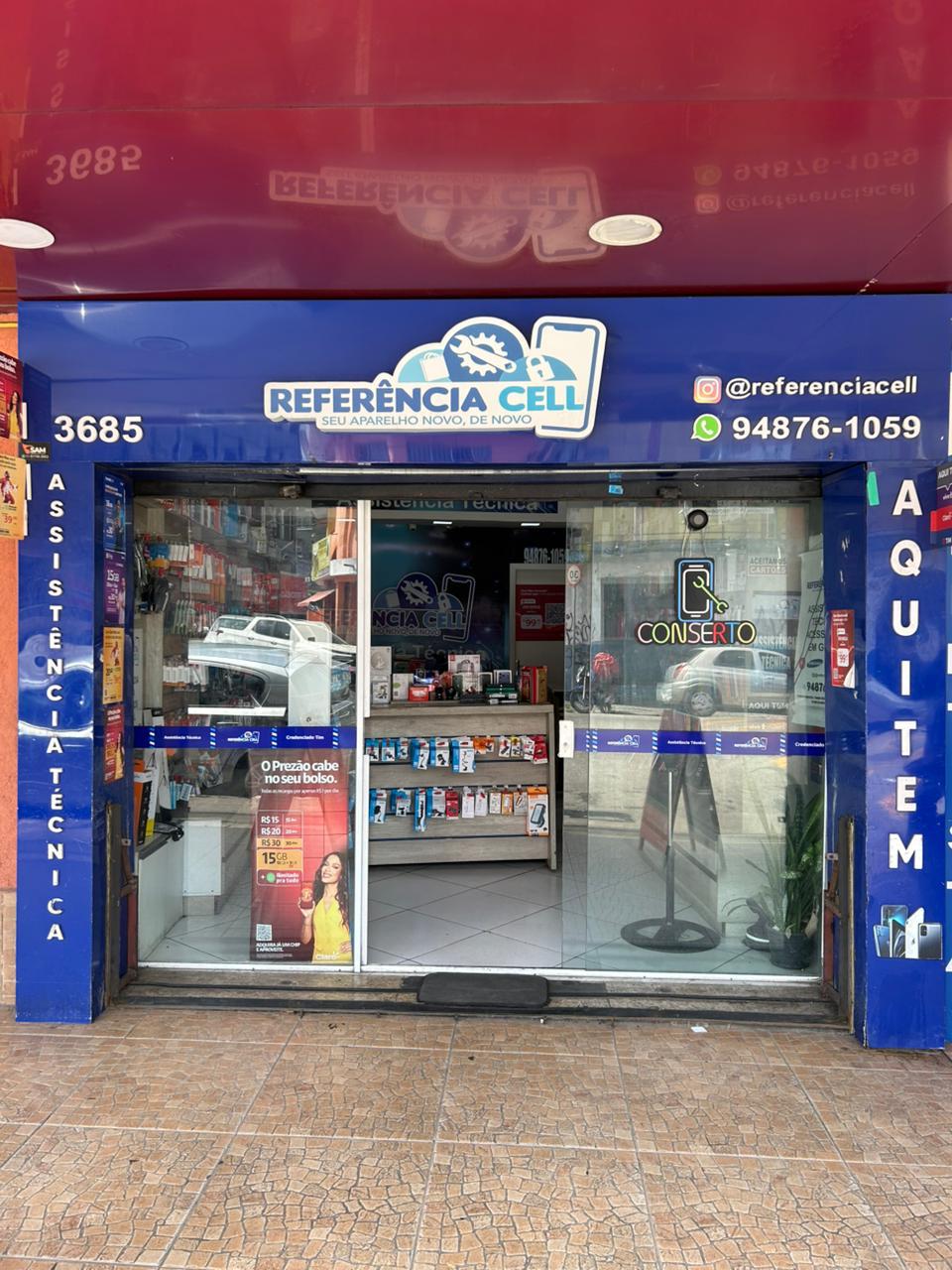 Fachada da loja Referência Cell - Soluções para seu aparelho em Campo Limpo, Embu das Artes